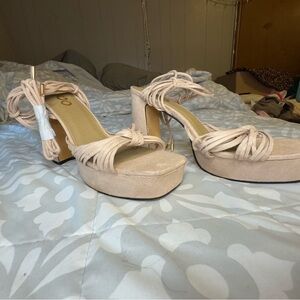 Chic Nude Women's Strappy Heels - Ego